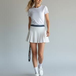 The Upside Bounce Cordova Skirt NWT Women's Sz M White Tennis Preppy Sporty Chic